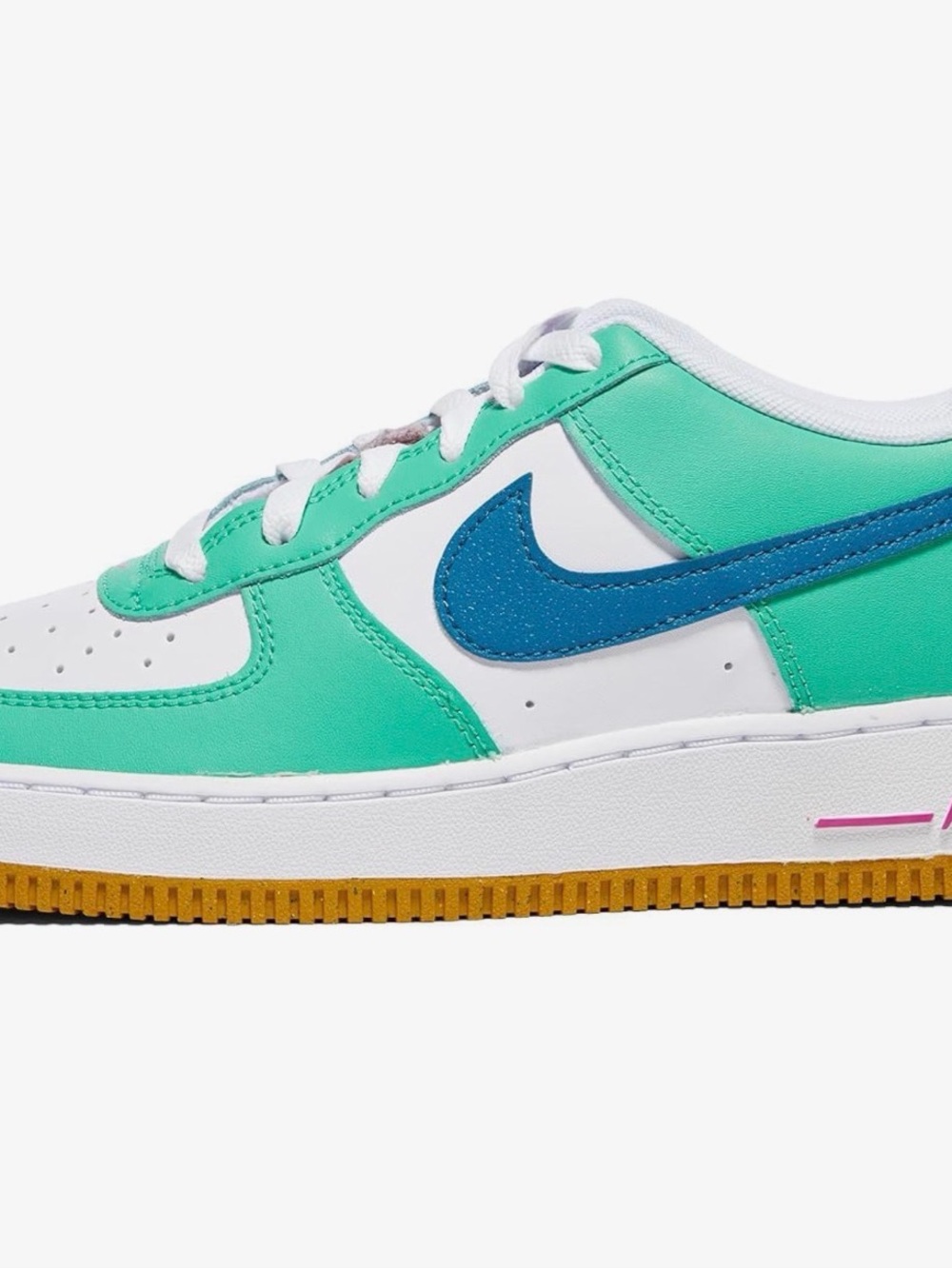 Nike Air Force 1  Sneakers in Teal, Blue & White